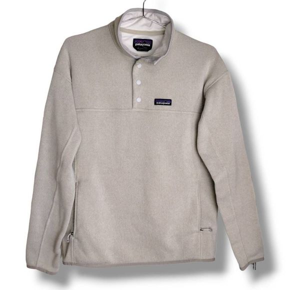 Patagonia Tops - Patagonia Women's Natural Pullover Sweater 1/4 Snap Neck LS